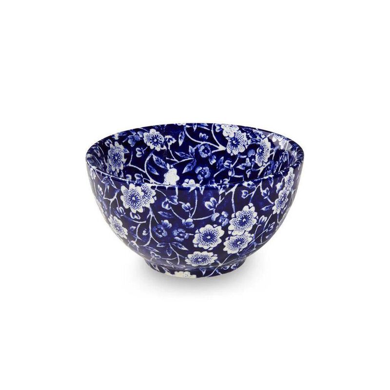 Burleigh Blue Calico Sugar Bowl Small 9.5cm/4'' image number 0